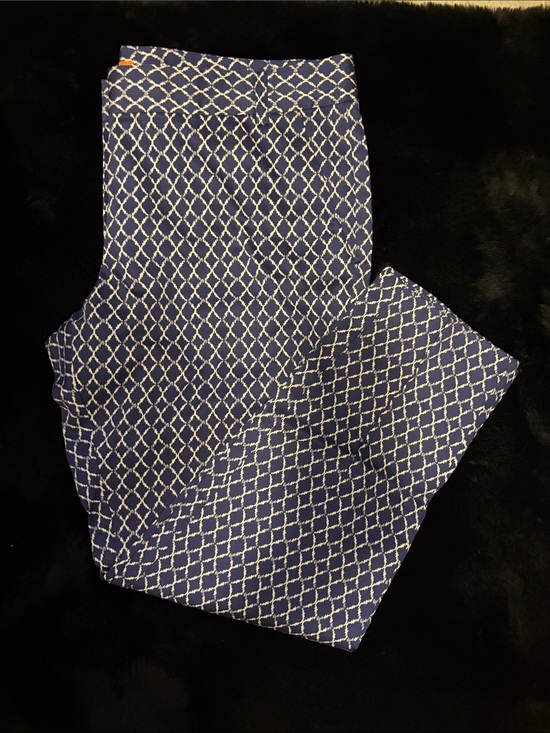 Joe Fresh Pants - Joe Fresh Navy and White Ankle Pants